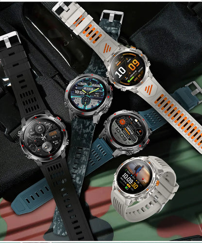 2025New Smart Watch For Men 1.46'' 360*360 HD AMOLED Color Display Voice Call Compass LED Sports Fitness Waterproof Watch Ladies
