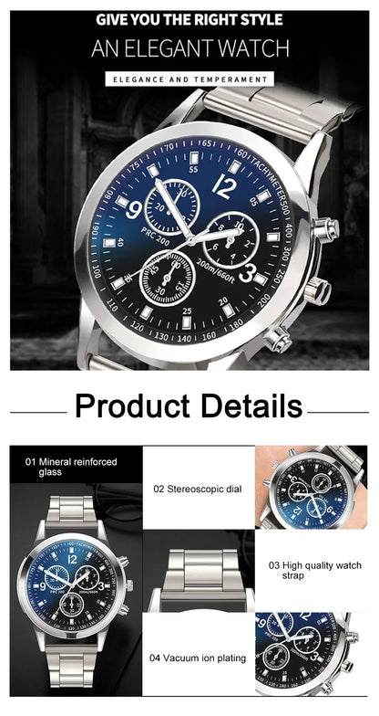 New Men Watches Luxury Band Round Watch Fashion Blu-ray Roman Watch for Man Relojes Para Hombre שעון ספורט Часы Мужские Наручные