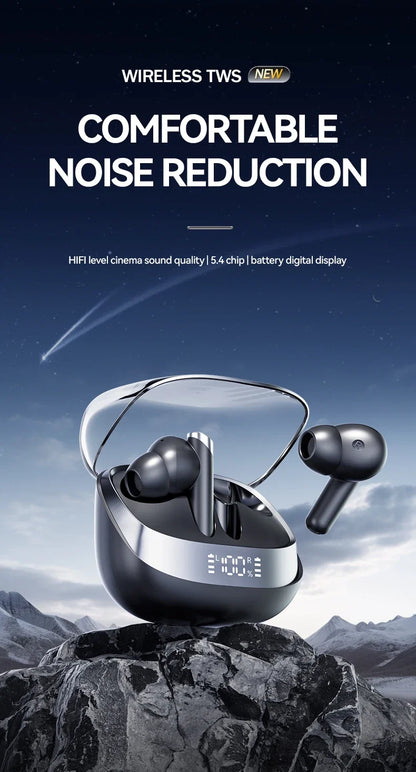 Earphone Bluetooth In-Ear Headphones True Wireless Earbuds  For Noise Reduction Power Display Waterproof Touch Control With Mic