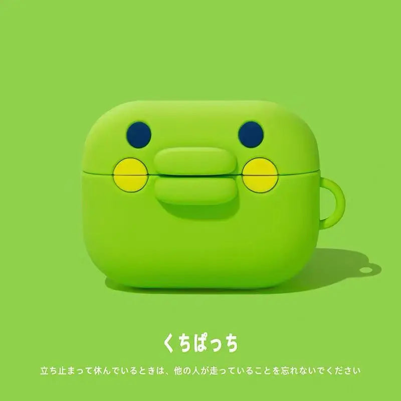 Ins Cute Tamagotchi Big Mouth Jar Earphone Accessories Case Protective Sleeve Cover Suitable for Airpods1/2/3/4/pro/pro2