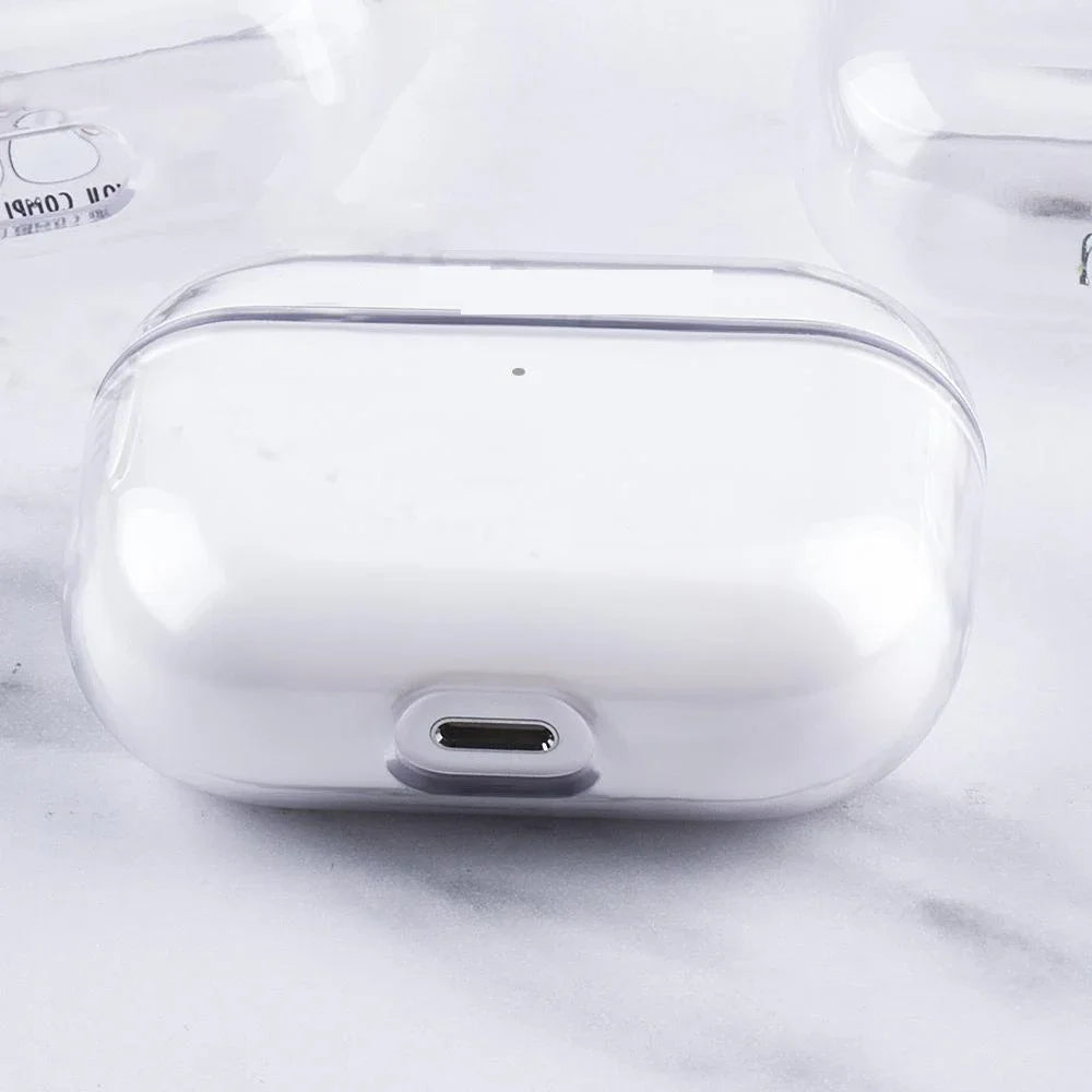 Transparent Earphone Case For Airpods Pro 2 Generation Cases Hard TPU Clear Headphone Cover For Airpods 4 3 2 1