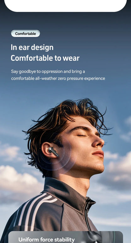 Earphone Bluetooth In-Ear Headphones True Wireless Earbuds  For Noise Reduction Power Display Waterproof Touch Control With Mic