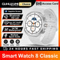 2025 NEW Smart Watch 8 Classic 46mm 1.43" AMOLED Screen IP68 Waterproof Sports Smartwatch BT Call Watch 7 Upgraded for Men Women